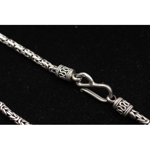 165 - A Suarti 925 sterling silver necklace with Byzantine chain - approx. 72cm long and gross weight 45 g... 