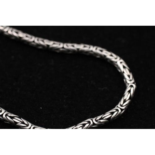 165 - A Suarti 925 sterling silver necklace with Byzantine chain - approx. 72cm long and gross weight 45 g... 