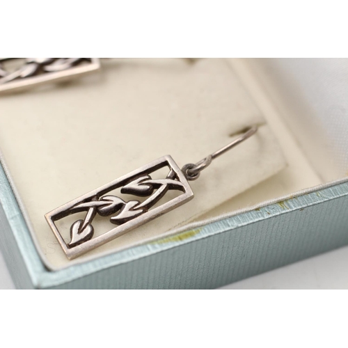 191 - Two pieces of Kit Heath modernist 925 sterling silver jewellery, one ring size N½ and one pair of ea... 