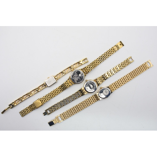 192 - Eight assorted ladies gold tone wristwatches to include Seiko, Accurist etc.