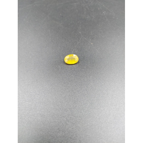 283 - A GLI certified 4.80ct natural yellow sapphire gemstone