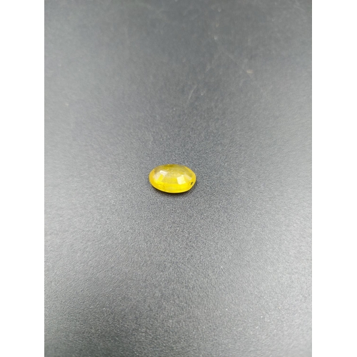 283 - A GLI certified 4.80ct natural yellow sapphire gemstone