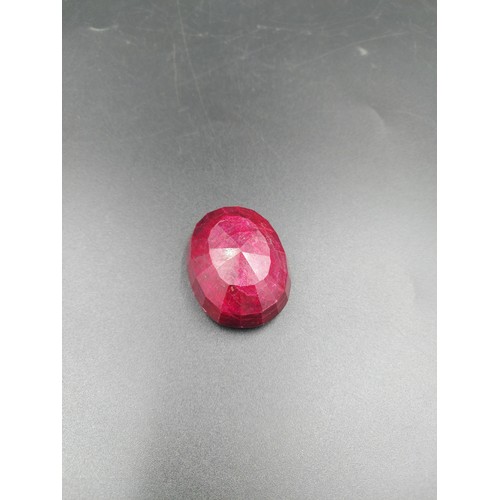 287 - A GLI certified 474ct ruby oval shape gemstone