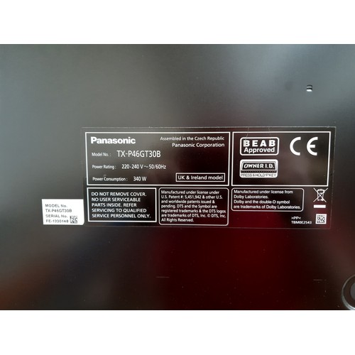 1050 - A Panasonic TX-P46GT30B 46