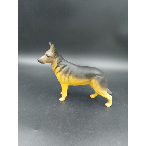 401 - A Beswick Ch. Ulrica of Brittas Alsatian matte porcelain figurine