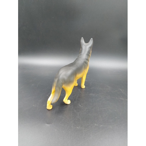 401 - A Beswick Ch. Ulrica of Brittas Alsatian matte porcelain figurine