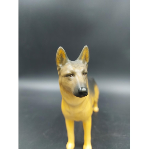 401 - A Beswick Ch. Ulrica of Brittas Alsatian matte porcelain figurine