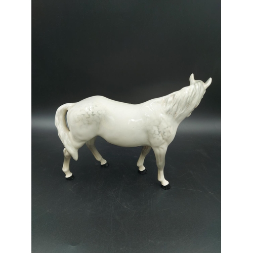 405 - A Beswick Dapple Grey horse figurine - approx. 17cm high x 23cm long