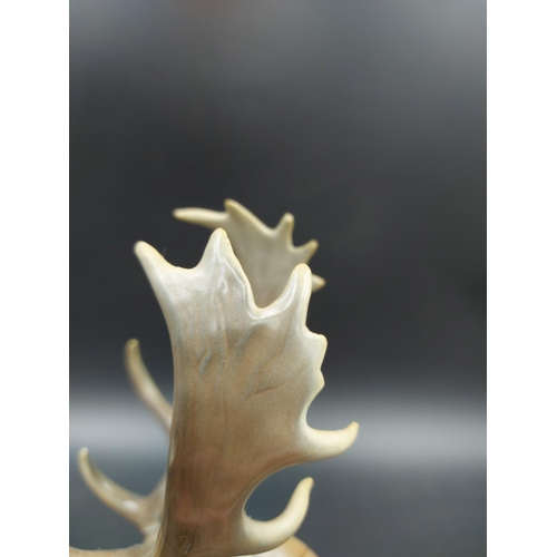 405A - A Rosenthal porcelain stag figurine by T. Karner - approx. 18cm high