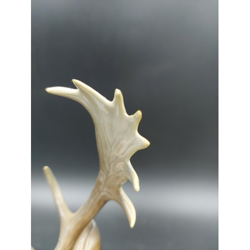 405A - A Rosenthal porcelain stag figurine by T. Karner - approx. 18cm high