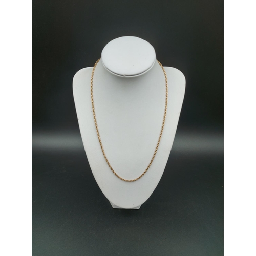 238 - A 14ct gold chain link necklace - approx. gross weight 7.1 grams and 47.5cm long