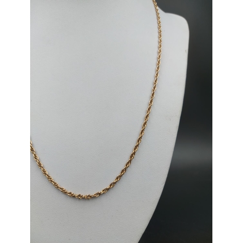 238 - A 14ct gold chain link necklace - approx. gross weight 7.1 grams and 47.5cm long