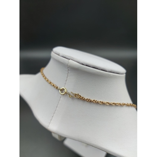 238 - A 14ct gold chain link necklace - approx. gross weight 7.1 grams and 47.5cm long