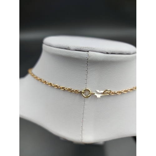 238 - A 14ct gold chain link necklace - approx. gross weight 7.1 grams and 47.5cm long