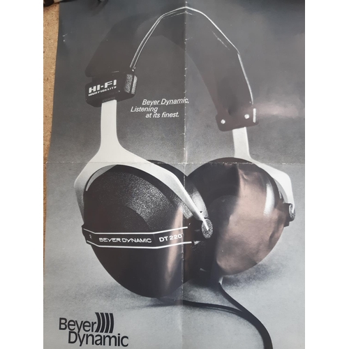 1015 - Two pairs of stereo headphones, one boxed vintage Beyer Dynamic DT220 closed back and one JVC HA-S60... 