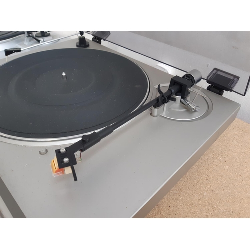 1041 - Two vintage Sharp turntables, one RP-23E two speed and one RP-30H two speed direct drive  - both mad... 