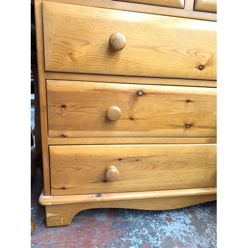 739 - A Lovelace pine chest of two short over three long drawers - approx. 95cm high x 91cm wide x 45cm de... 