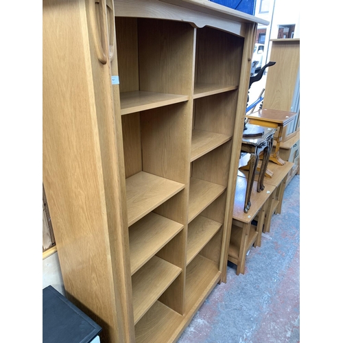 757 - A Bevan Funnell Reprodux oak bookcase in the manner of Charles Rennie Mackintosh - approx. 186cm hig... 