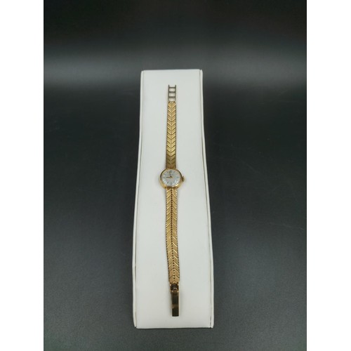 216D - A Certina Swiss made 9ct gold ladies cocktail watch - approx. gross weight with movement 20.6 grams