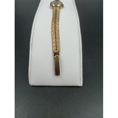 216D - A Certina Swiss made 9ct gold ladies cocktail watch - approx. gross weight with movement 20.6 grams