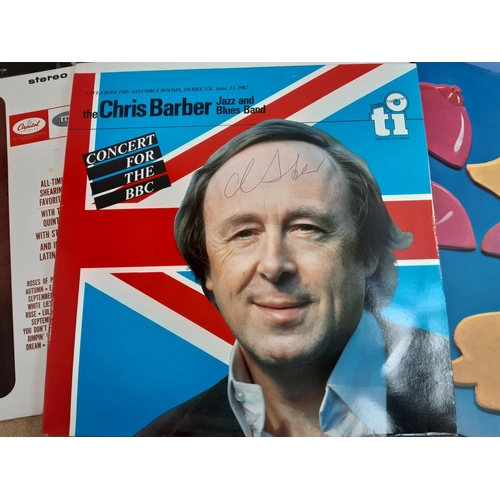 1117 - A collection of eleven jazz LP vinyl records to include Modern Jazz Quartet, Chris Barber, Jimmy Smi... 