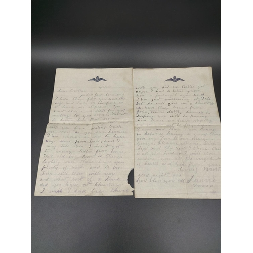 323 - A large collection of WWI letters, silk postcards and photographs all acquired from the same house c... 