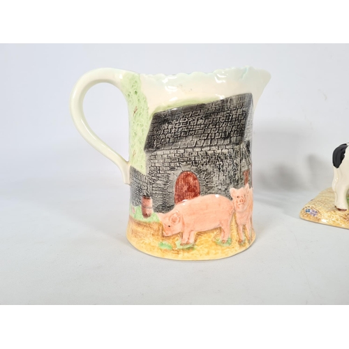 414 - Three pieces of Border Fine Arts James Herriot's Country Kitchen china to include cheese dish, pig p... 