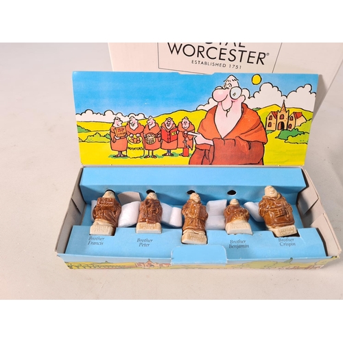 417 - Four items, one boxed Royal Worcester 'Perfect Day' figurine, two boxed sets of Wade 'Whimsies' from... 