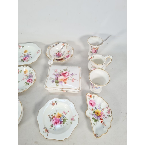 424 - Twenty three pieces of Royal Crown Derby 'Derby Posies' china comprising four coffee cups, four sauc... 