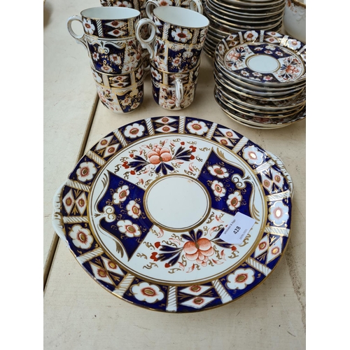 428 - A large collection of antique china to include a late Victorian twenty six piece Aynsley tea set com... 