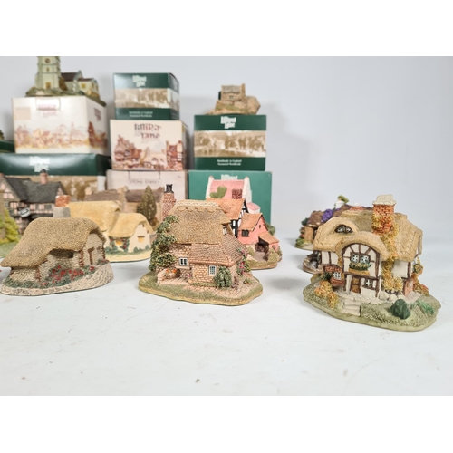 440 - A large collection of 'Lilliput Lane' cottages to include Watermill, Wheyside, Bramble cottage, Brit... 