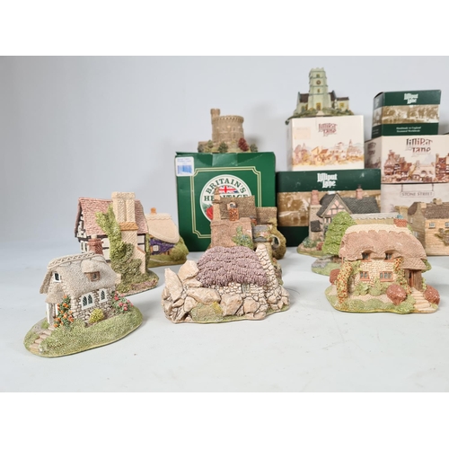 440 - A large collection of 'Lilliput Lane' cottages to include Watermill, Wheyside, Bramble cottage, Brit... 