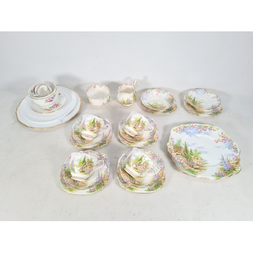 443 - A collection of various ceramics to include a twenty two piece Royal Albert 'Kentish Rockery' tea se... 