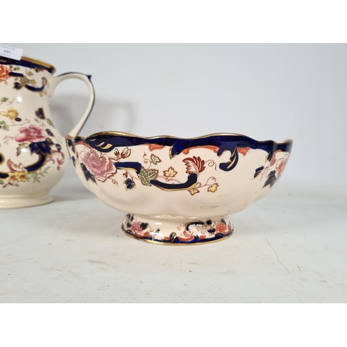 445 - A Mason's Mandalay water jug and bowl - bowl approx. 27cm diameter and jug approx. 26cm high