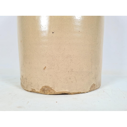 446 - A late 19th / early 20th century stoneware flagon - approx. 40cm high