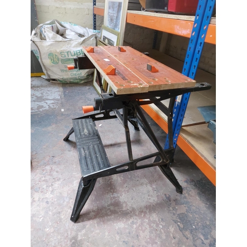 1231 - A Black and Decker Plus Workmate 2 work bench