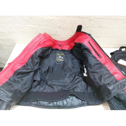 1266 - Two items, one Harley Davidson Motorcycles rucksack and one Trent Thomas leather motorcycle jacket, ... 