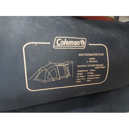 1291 - A bagged Coleman Weathermaster Plus 200926 six person tent