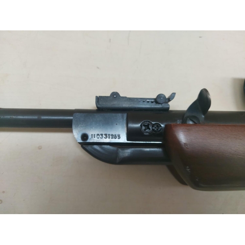 1296 - A Westlake .22 air rifle - serial no. 110331265 - with balance weight and telescopic sight