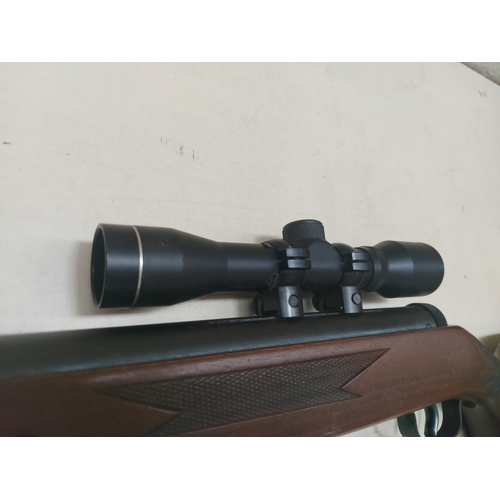 1296 - A Westlake .22 air rifle - serial no. 110331265 - with balance weight and telescopic sight