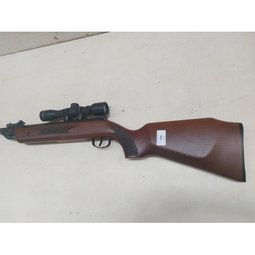 1296 - A Westlake .22 air rifle - serial no. 110331265 - with balance weight and telescopic sight