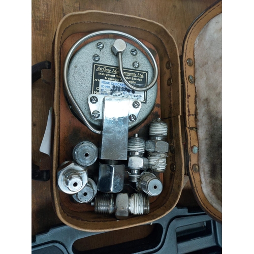 1298 - A mixed lot to include cased Prova model AVM03 anemometer, cased tools, Nu Power electric car polish... 