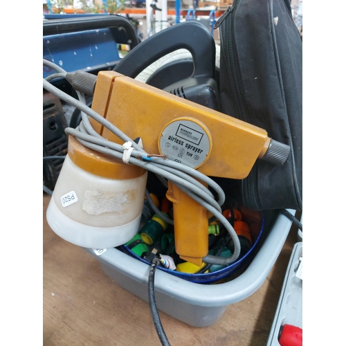 1298 - A mixed lot to include cased Prova model AVM03 anemometer, cased tools, Nu Power electric car polish... 