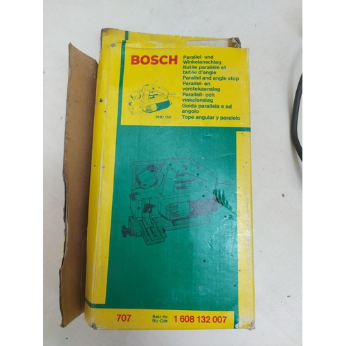 1309 - Various Bosch products, boxed PHO100 planer, PSS23 flatbed sander, unboxed PHG500-2 hot air gun etc.