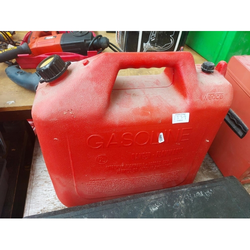 1339 - Four motoring items including cased Hilka 2000 kilo trolley jack, twin cylinder foot pump, one pair ... 