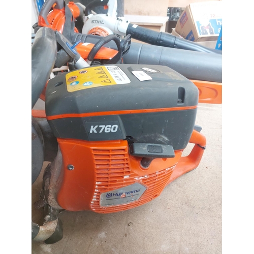 1366 - An orange and grey Husqvarna K760 12