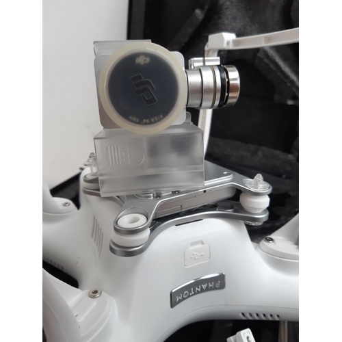 1085 - An official hardcased DJI Phantom 3 professional drone with 4K camera, radio gear and accessories