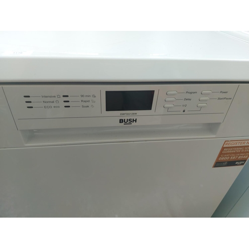 1178 - A Bush DWFSG126W under counter dishwasher