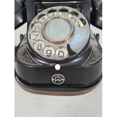 507 - A black Anvers Belgique MFG Co. Bell telephone - has been converted for modern use