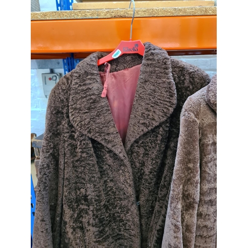 516 - Four ladies fur and faux fur coats